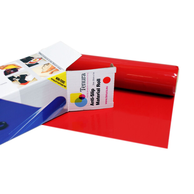 Tenura non-slip rulle 1m x 30cm rød