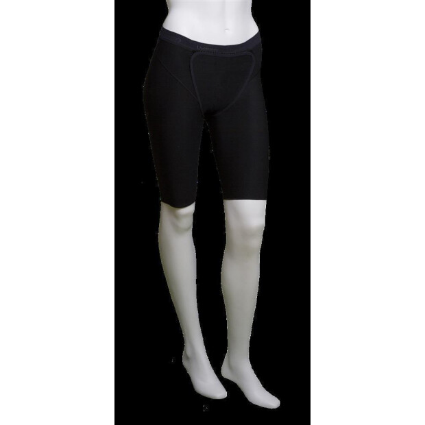 Womens comp. panty for genital area, above knee