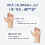 Ødemhandske 3/4 finger Wide bilateral let tryk