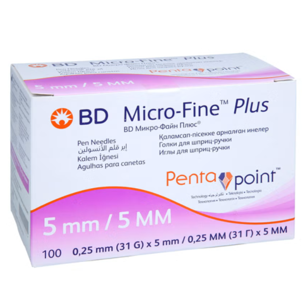 BD Micro-Fine+ pennåle 0,25x5 mm 100 stk