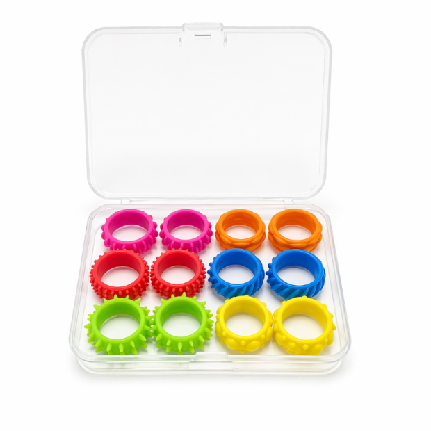 Theralino® sensoriske fingerringe 12 stk.