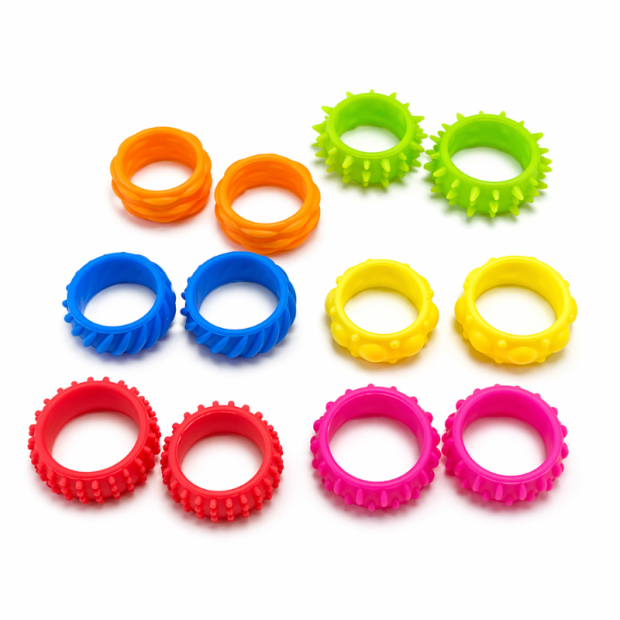 Theralino® sensoriske fingerringe 12 stk.