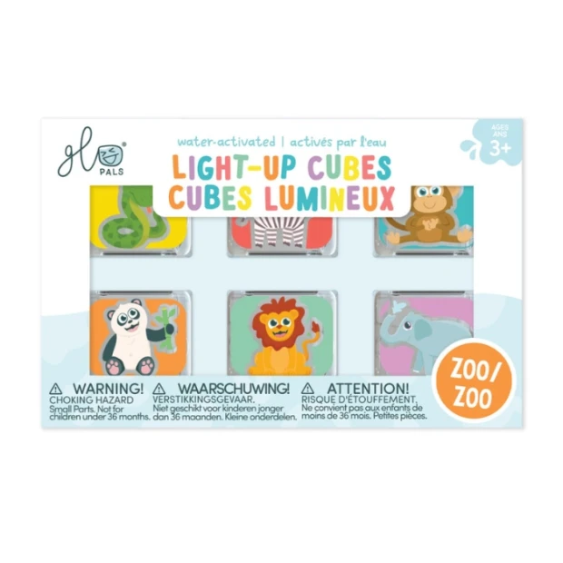 Glo Pals Zoo lysende terninger – 6 stk