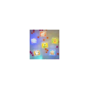 Glo Pals Zoo lysende terninger – 6 stk