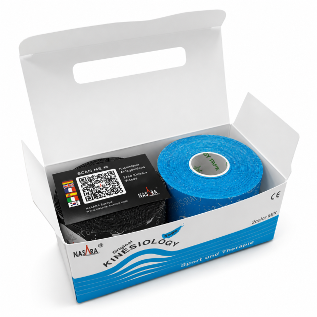 Nasara Kinesiology Tape 5 cm x 5 m Mix-sæt