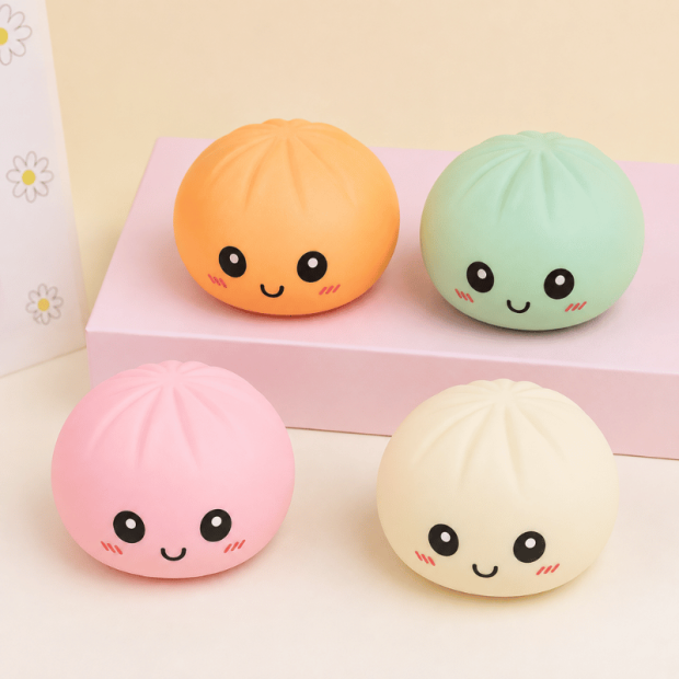 Squishy Dumpling Mystery Bun – Fidget-legetøj, 1 stk.