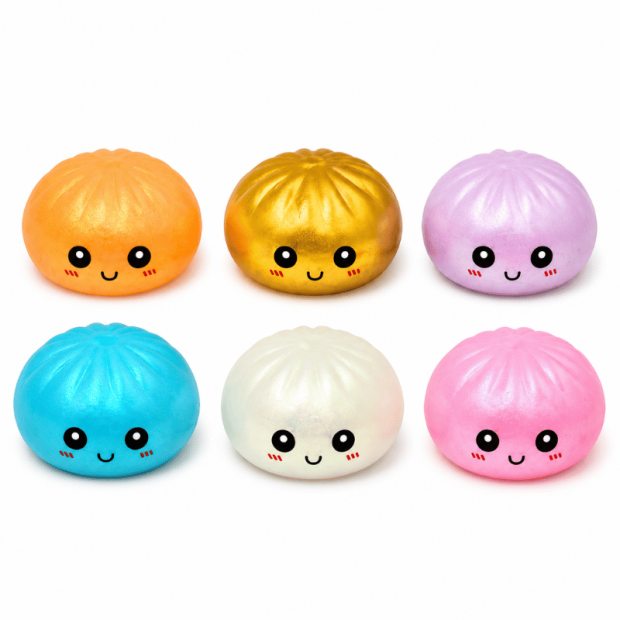Squishy Dumpling Mystery Bun – Fidget-legetøj, 1 stk.