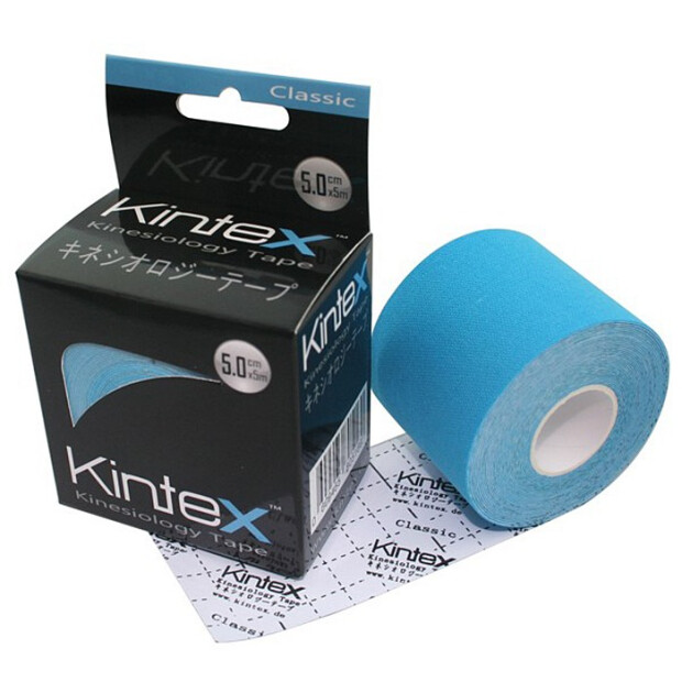Kintex kinesiologitape Classic 7,5 cm x 5 m blå