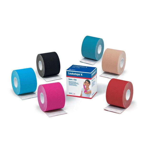 Leukotape K 5 m x 5 cm, rød