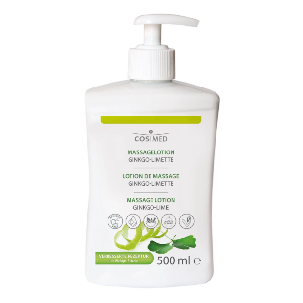 cosiMed massagelotion ginkgo-lime 500 ml flaske med doseringsdispenser