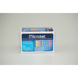 Microlet-lancetter farvede, 100 stk.