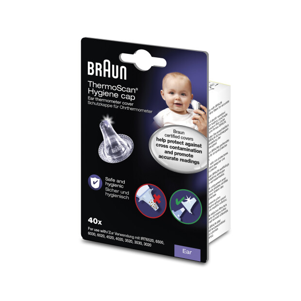 Beskyttelseshætter til BRAUN ThermoScan LF40, 40 stk.